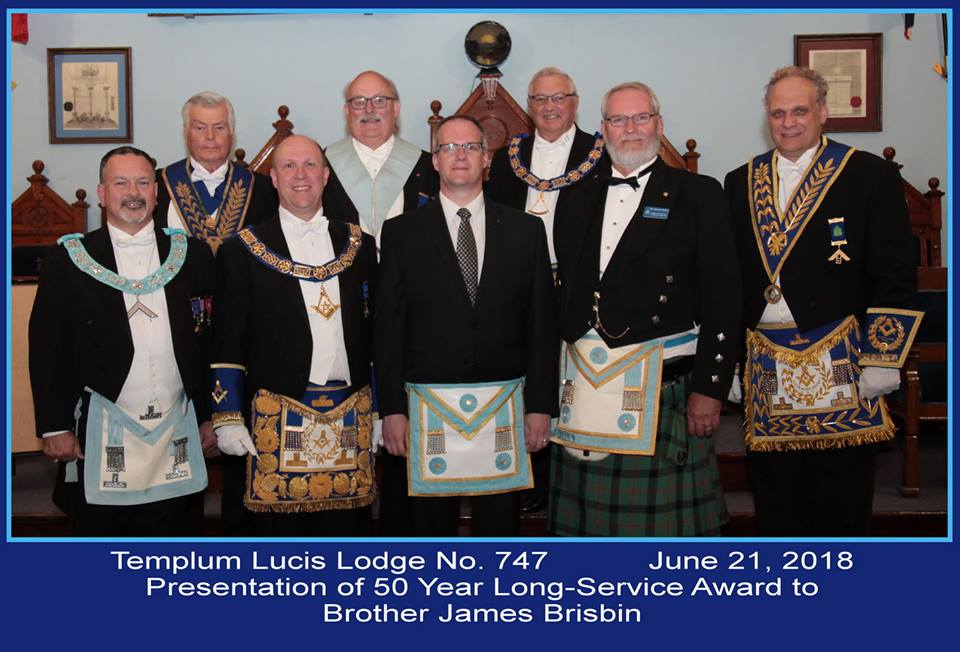 50-years pin - Bro James Brisbin