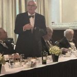 Bro Neil Dolson toasting the incoming Master and officers