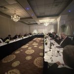 The festive board room